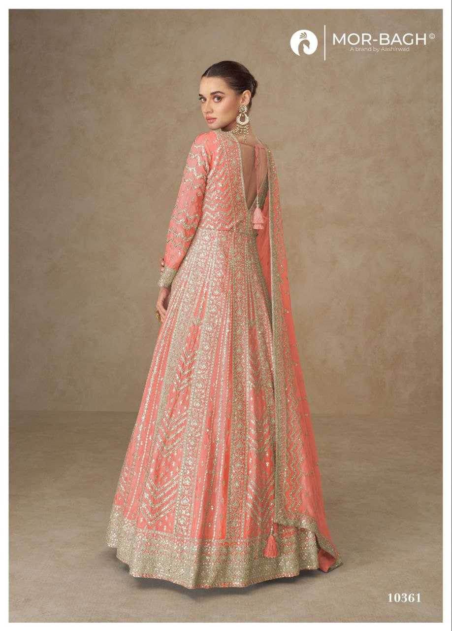 Chinon Silk ANARKALI Gowns - MYLUXURY LANE ENTERPRISE